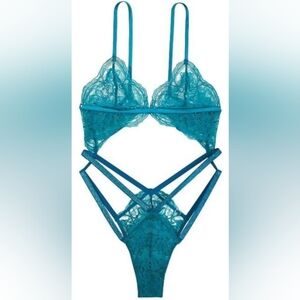 XL Victoria's Secret Double Shine Strap Lace Teddy